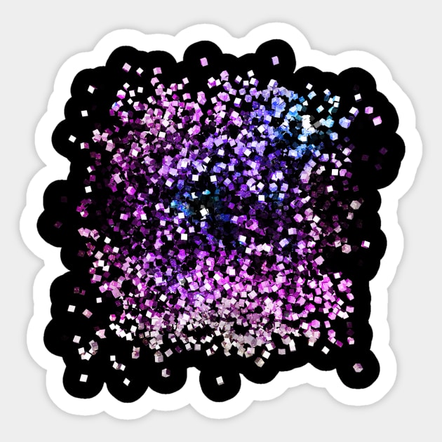 Space Cubes Sticker by Liquid Feline